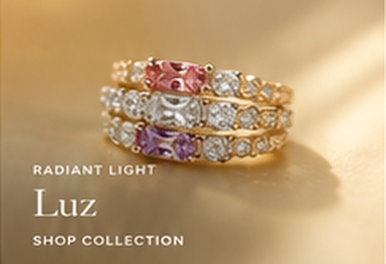 Golden gemstone jewelry collection