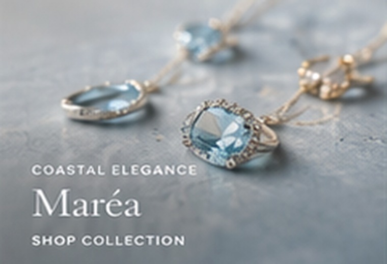 Aquamarine inspired jewelry collection